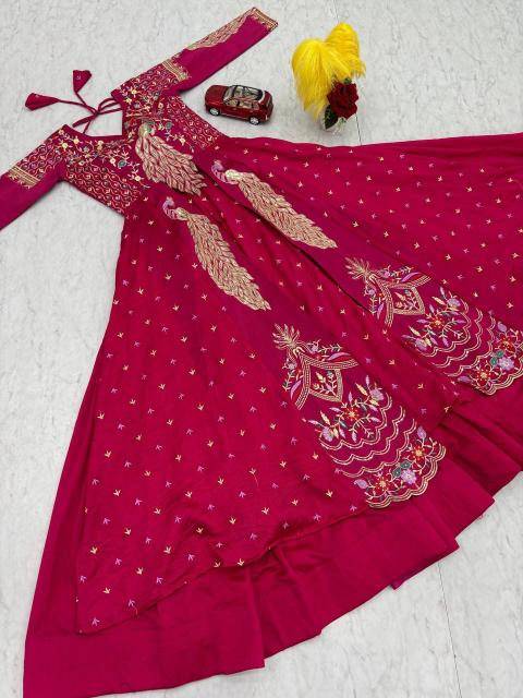 Pc-528 Vichitra Red Lehenga choli wholesale price list